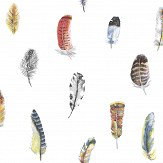 Feathers Wallpaper - Multi - by Galerie. Click for more details and a description.
