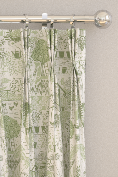 The Allotment Curtains - Fennel - by Sanderson. Click for more details and a description.