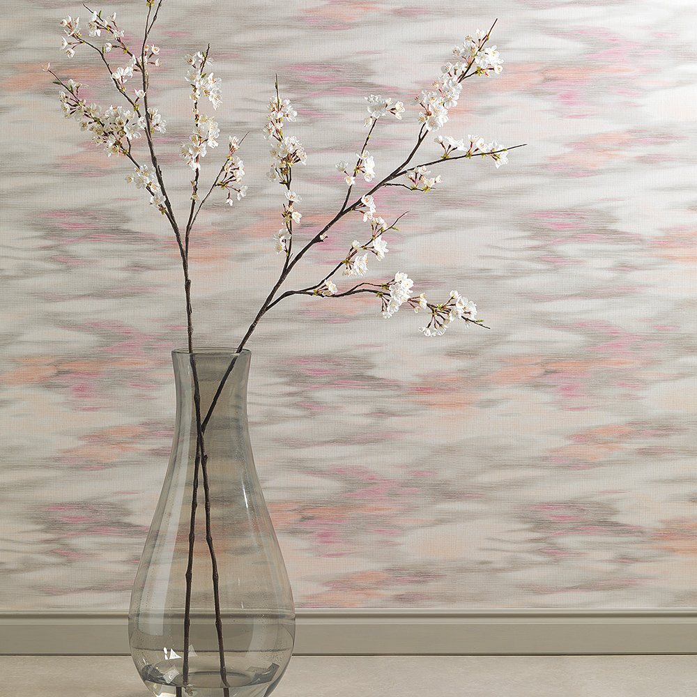 Oshimoto Wallpaper - Pink / Brown / Cream - by JAB Anstoetz 