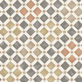 Zellige Wallpaper - Spice / Charcoal - by Cole & Son. Click for more details and a description.