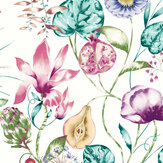 Quintessence Panel Mural - Lagoon / Cerise - by Harlequin. Click for more details and a description.