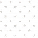 Stars Wallpaper - White / Warm Grey - by Galerie. Click for more details and a description.