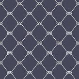 Nautical Knot Wallpaper - Navy - by Galerie. Click for more details and a description.