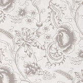 Woodblock Mono Wallpaper - Dolphin - by Little Greene. Click for more details and a description.