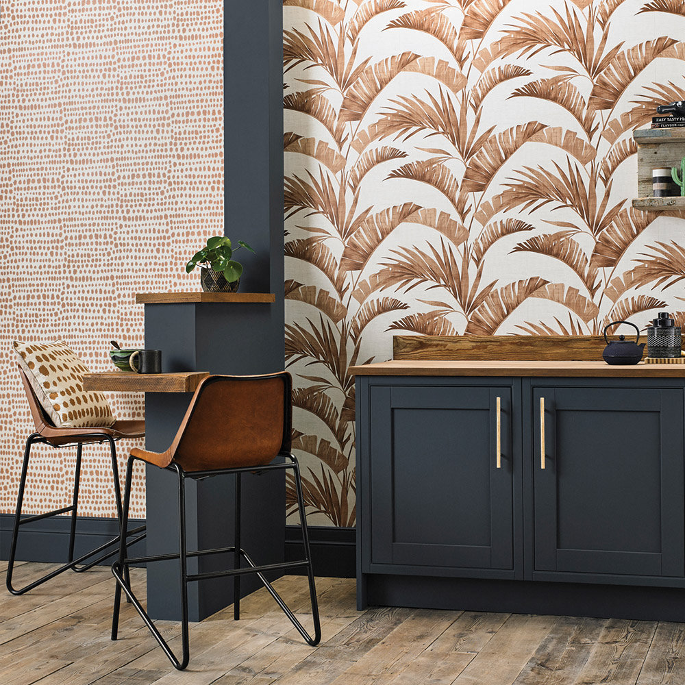 Banana Palm Wallpaper - Coffee - by Arthouse