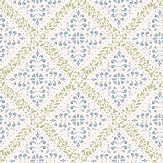 Nyborg Wallpaper - Blue / Green - by Boråstapeter. Click for more details and a description.