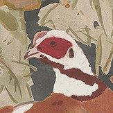 Game Birds Wallpaper - Charcoal - by Mulberry Home. Click for more details and a description.