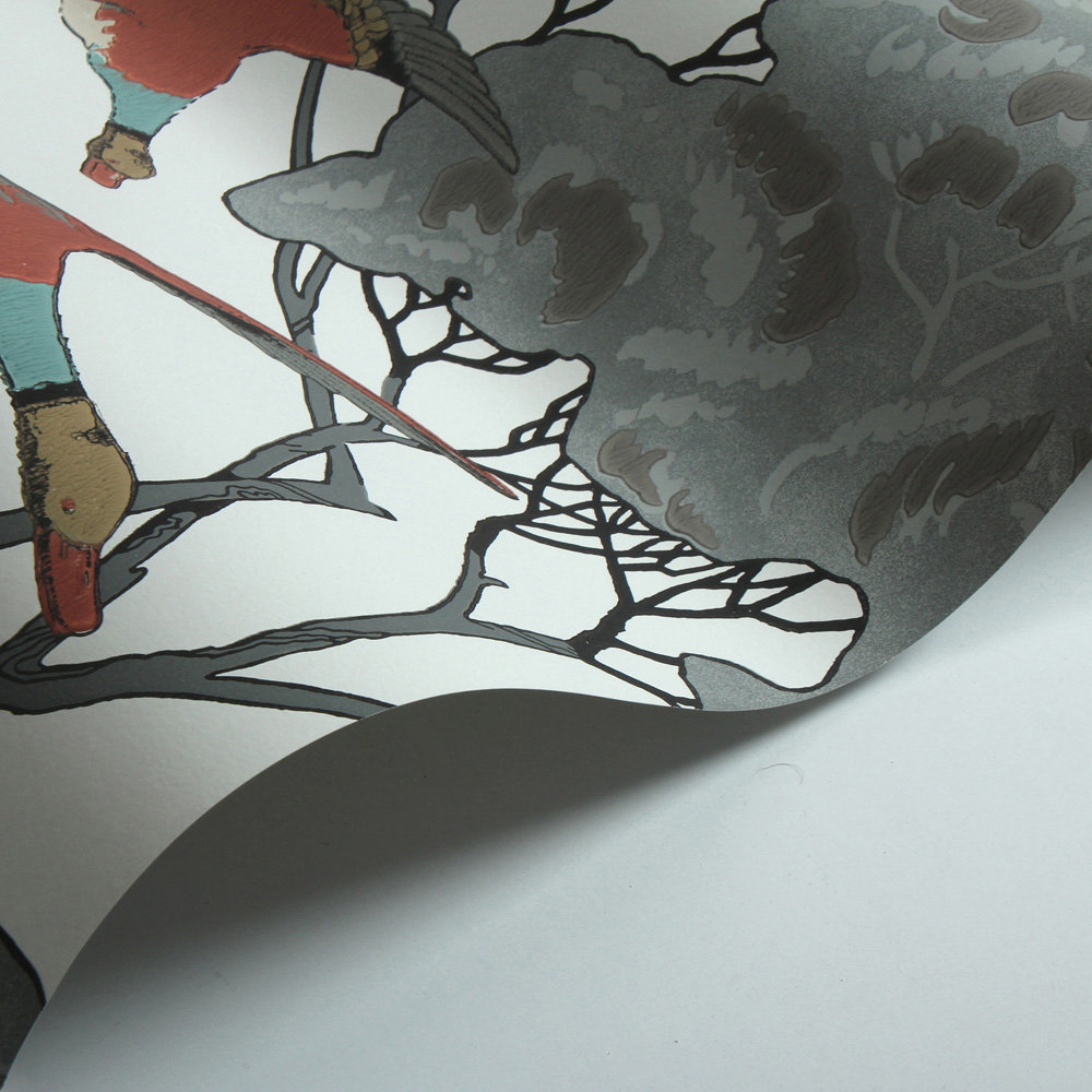 Papier peint Flying Ducks - Corail - Mulberry Home