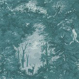 Torridon Wallpaper - Teal - by Mulberry Home. Click for more details and a description.