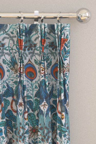 Amazon Curtains - Blue - by Emma J Shipley. Click for more details and a description.