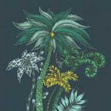 Jungle Palms Fabric - Navy - by Emma J Shipley. Click for more details and a description.