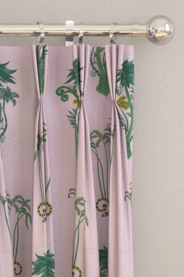Jungle Palms Curtains - Pink - by Emma J Shipley. Click for more details and a description.