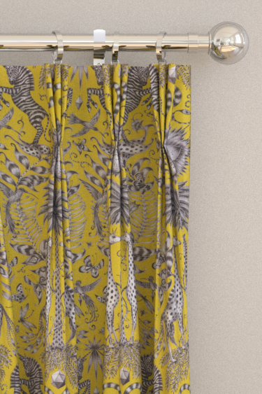Kruger Curtains - Lime - by Emma J Shipley. Click for more details and a description.