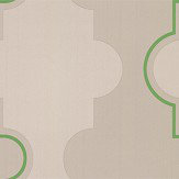 Jigsaw Stripe Wallpaper - Green - by Barneby Gates. Click for more details and a description.