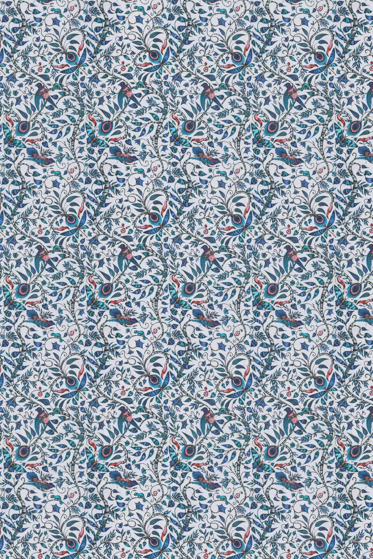 Rousseau Fabric - Blue - by Emma J Shipley