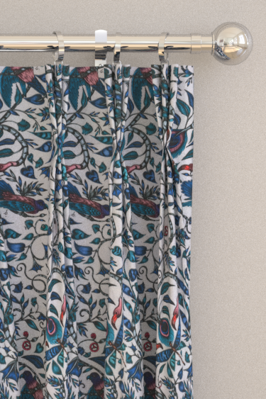 Rousseau Curtains - Blue - by Emma J Shipley. Click for more details and a description.