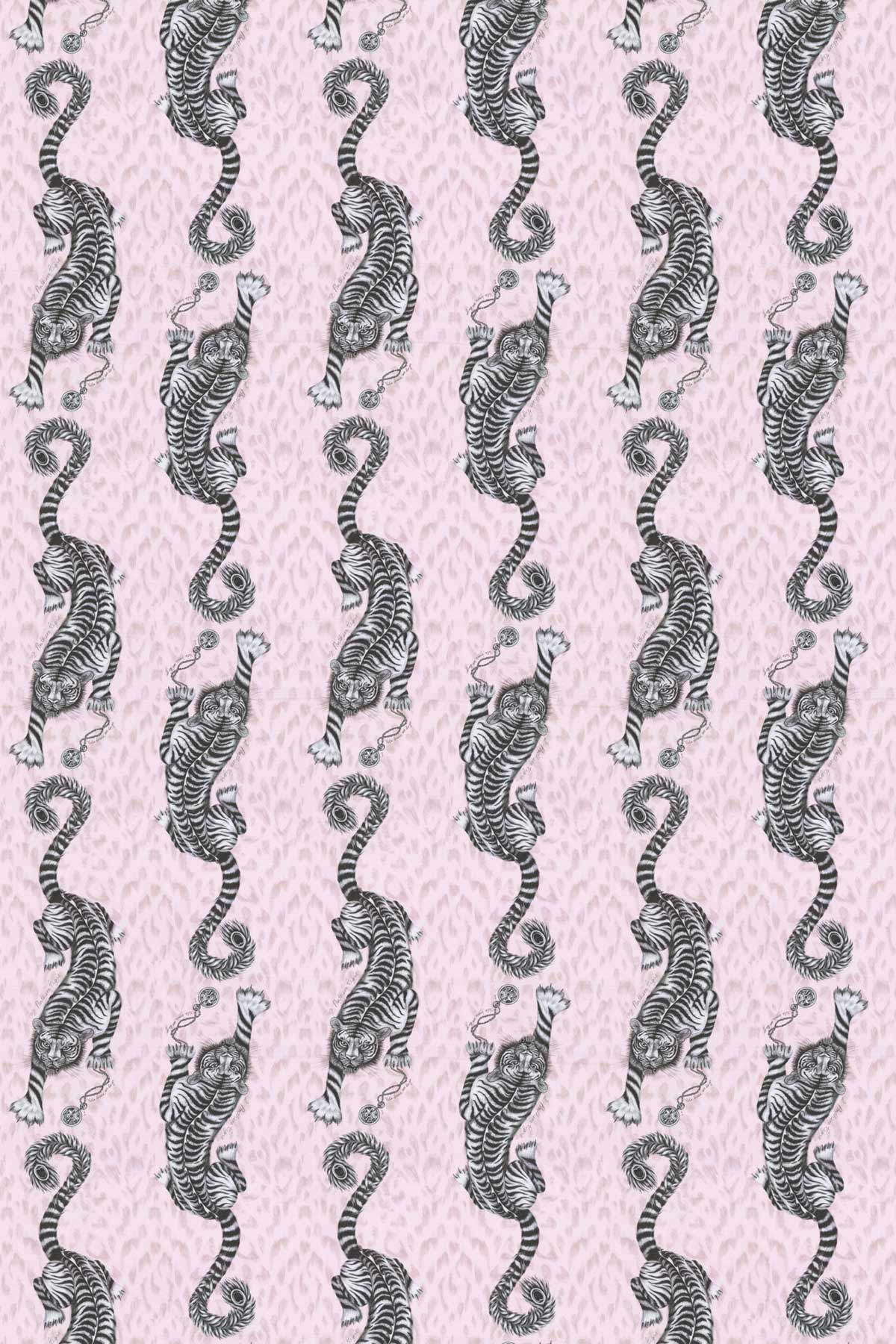 Tigris Fabric - Pink - by Emma J Shipley