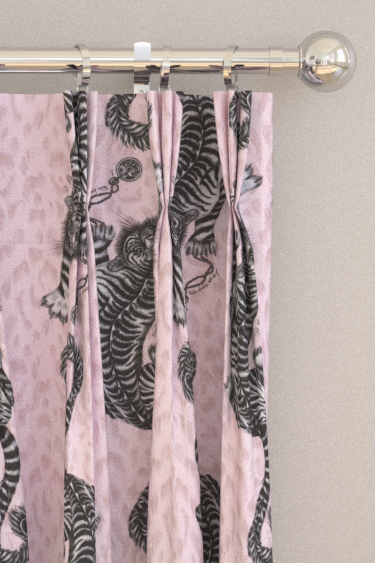 Tigris Curtains - Pink - by Emma J Shipley. Click for more details and a description.