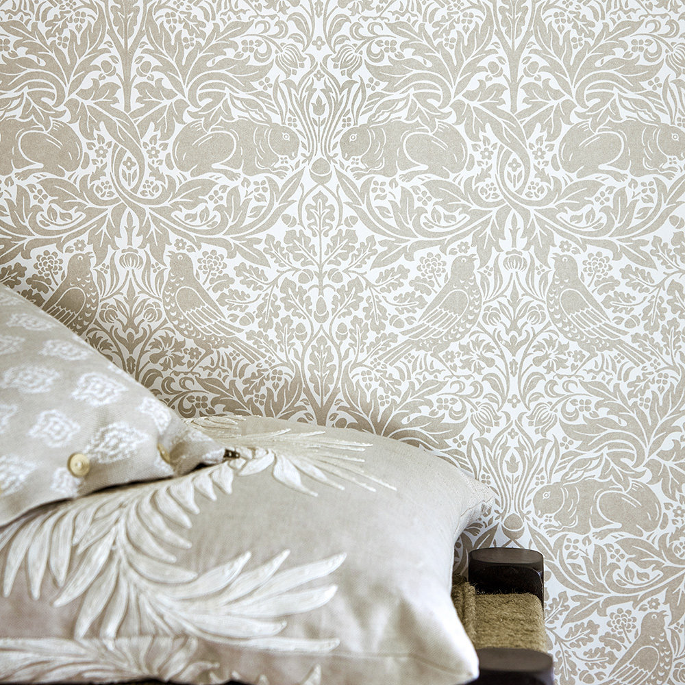 Pure Brer Rabbit Wallpaper - Linen - by Morris