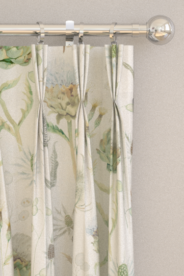 Thistle Garden Curtains - Mist and Pebble - by Sanderson. Click for more details and a description.