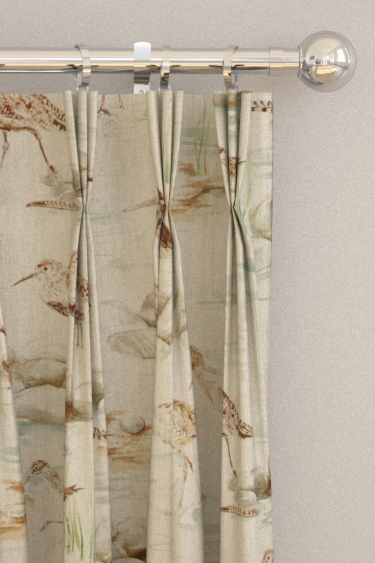 Estuary Birds Curtains - Eggshell and Nest - by Sanderson. Click for more details and a description.