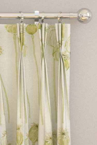 Poppy Pods Curtains - Olive and Almond - by Sanderson. Click for more details and a description.