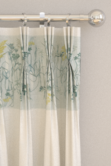 Pressed Flowers Curtains - Mist and Shell - by Sanderson. Click for more details and a description.