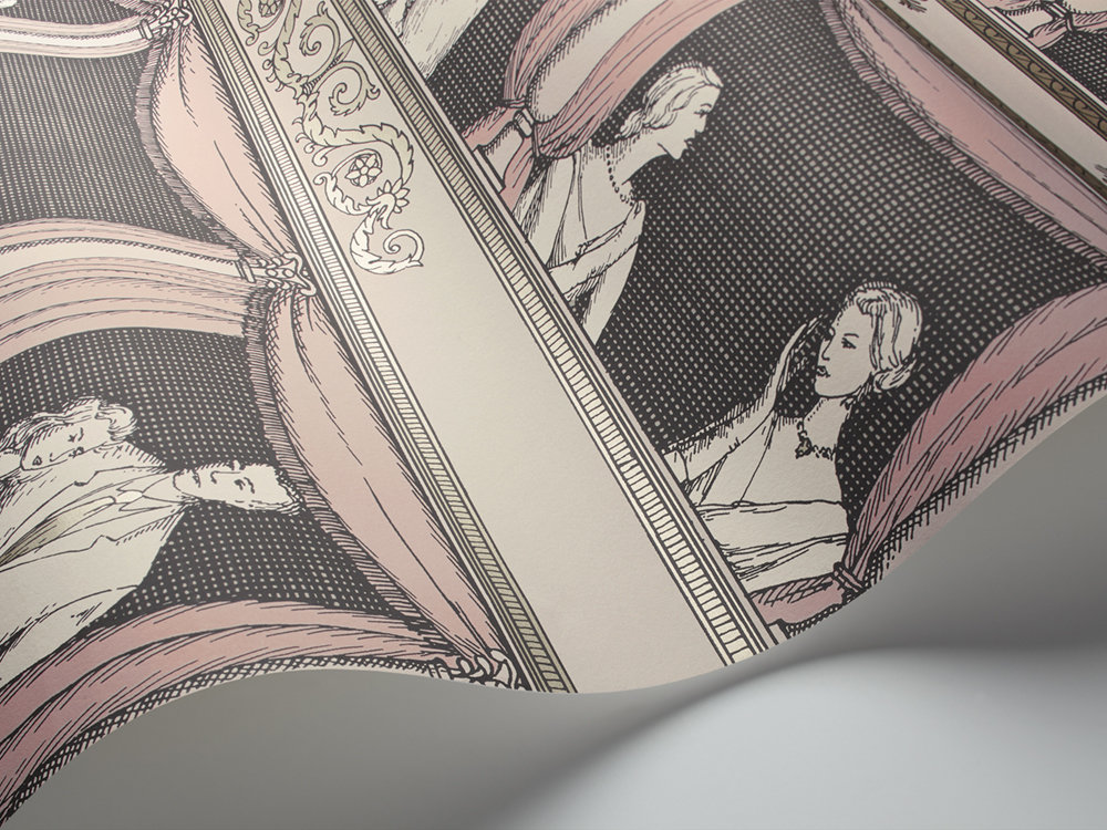 Teatro Wallpaper - Neutral - by Cole & Son