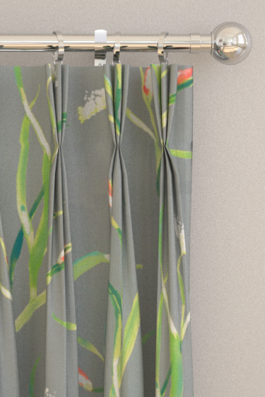 Saona Curtains - Kiwi and Charcoal - by Harlequin. Click for more details and a description.