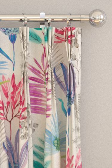 Yasuni Curtains - Cerise and Lagoon - by Harlequin. Click for more details and a description.