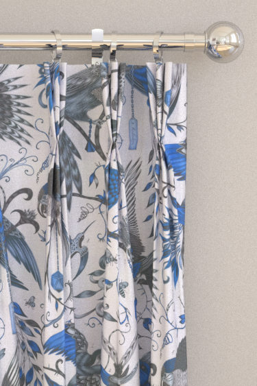 Audubon Curtains - Blue - by Emma J Shipley. Click for more details and a description.