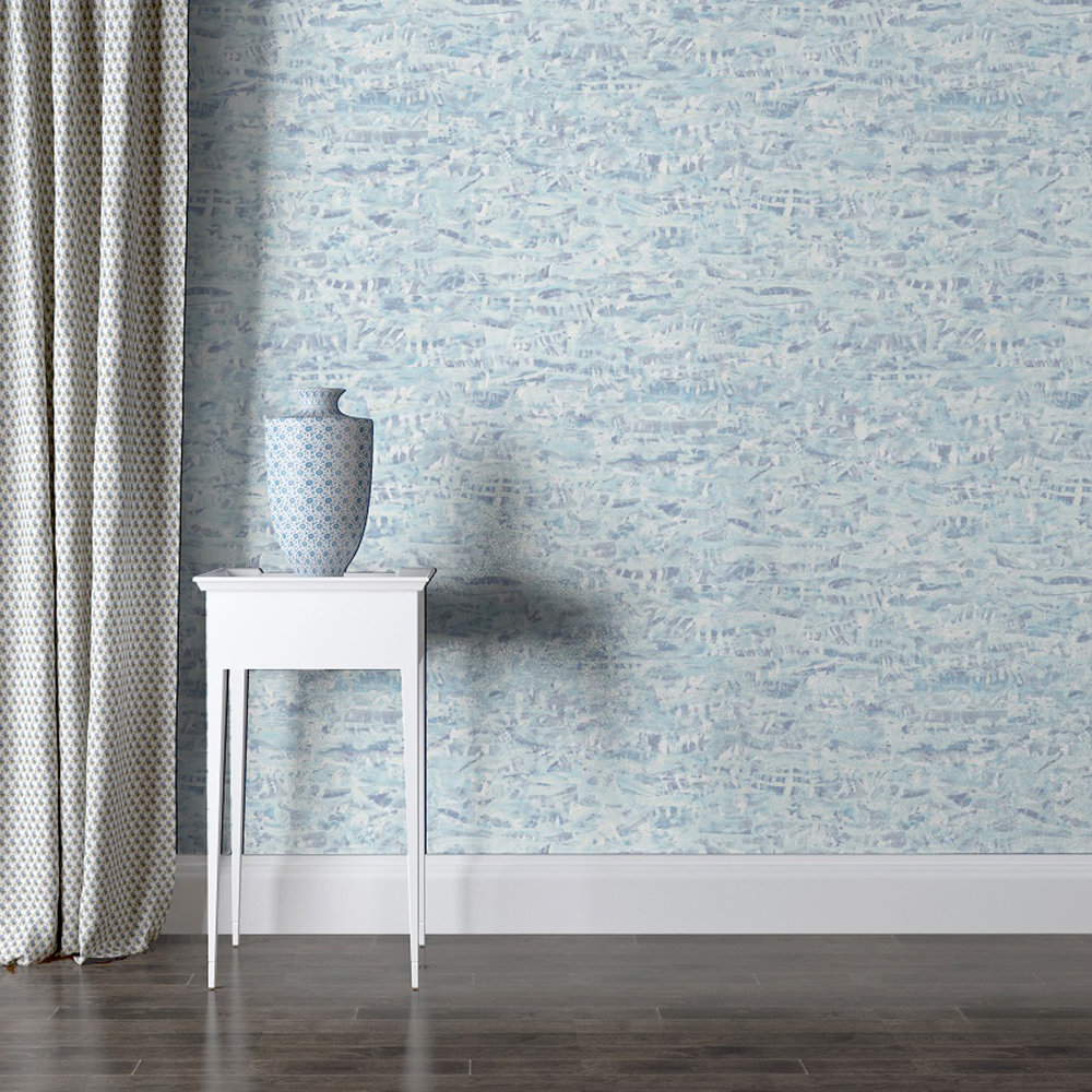 Fractured Texture Wallpaper - Blue - by SK Filson