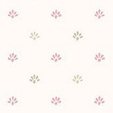 Miniature Motif Wallpaper - Pink and Brown - by Galerie. Click for more details and a description.