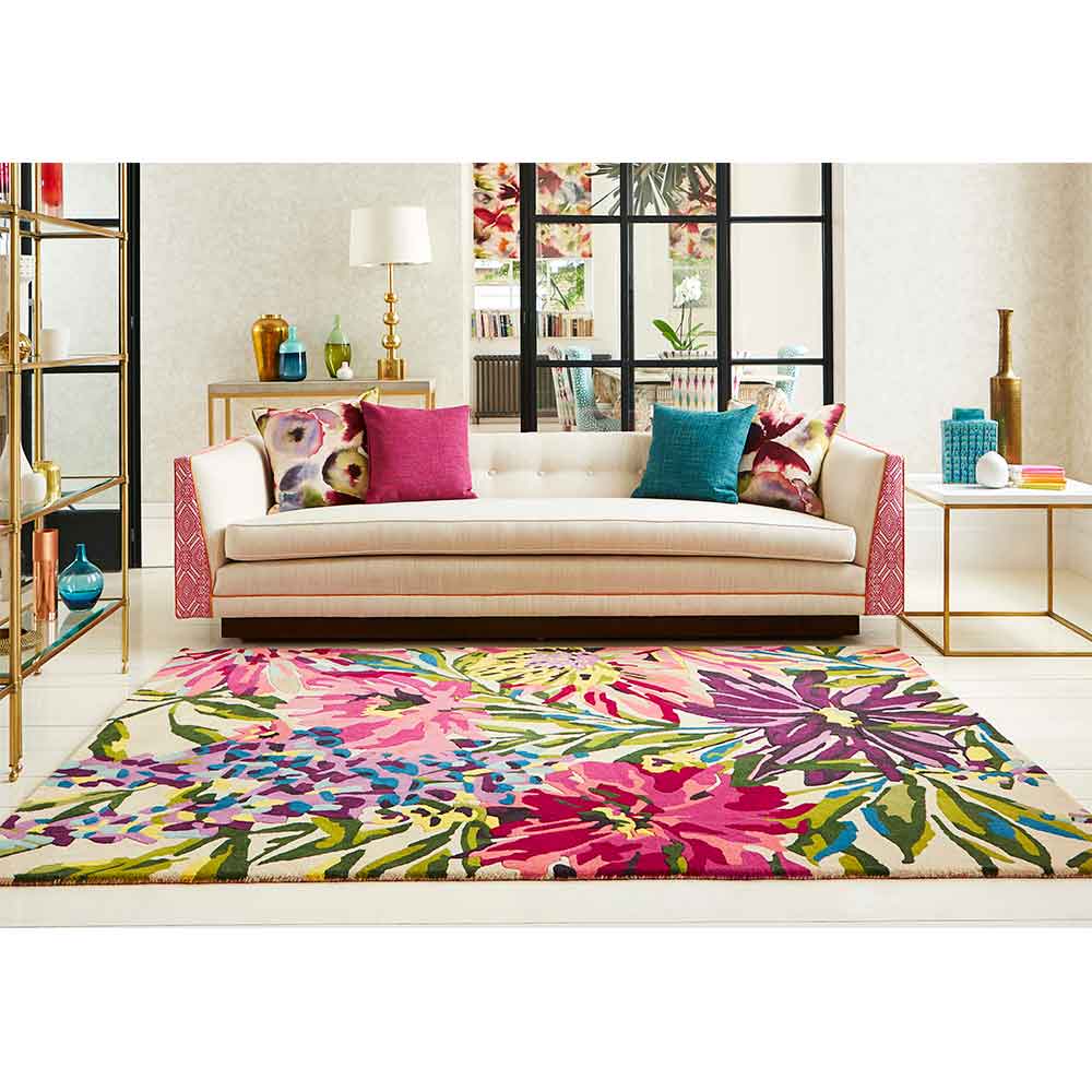 Floreale Rug - Fuchsia - by Harlequin