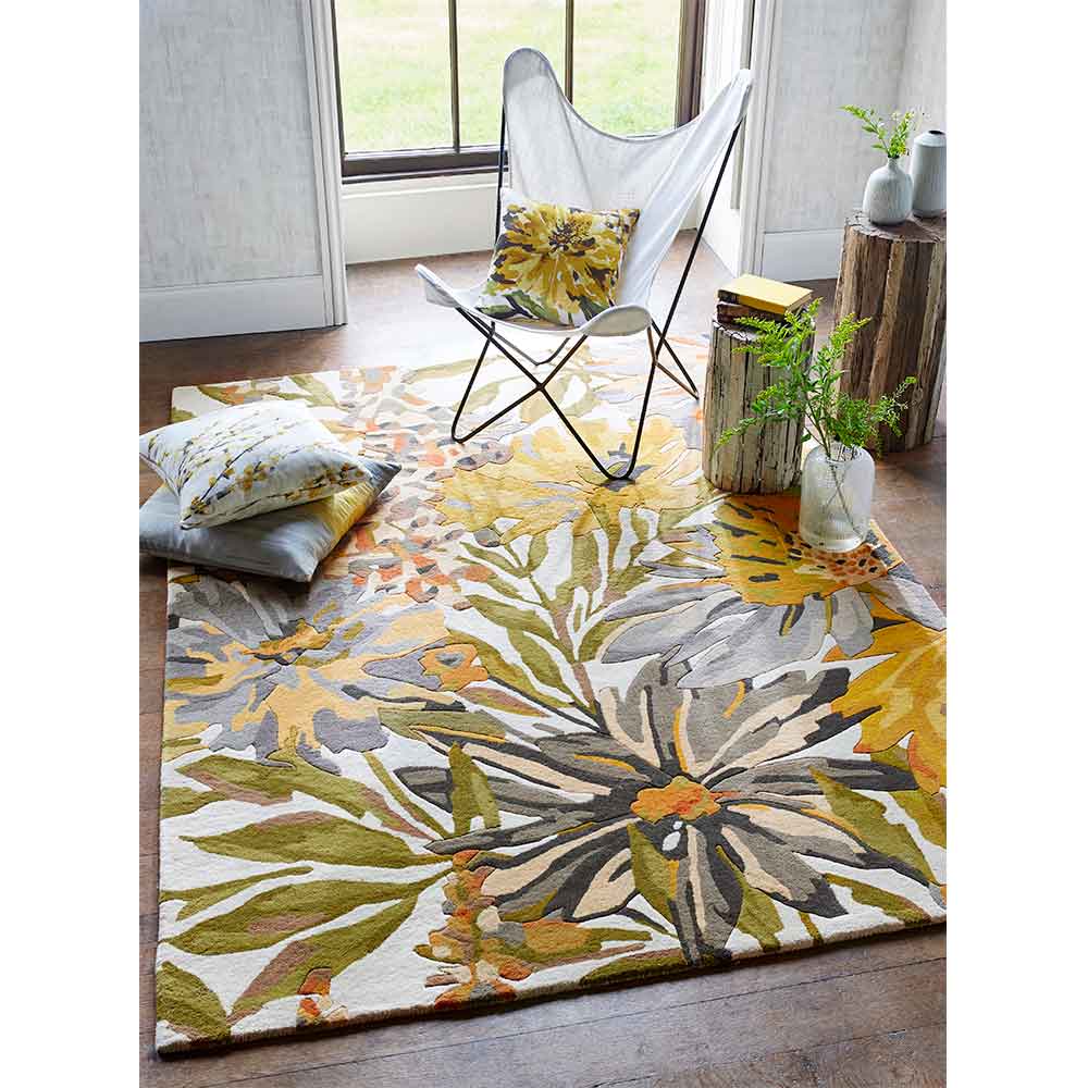 Floreale Rug - Maize - by Harlequin