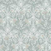 Thistle Wallpaper - Soft Green - by Boråstapeter. Click for more details and a description.