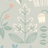 Strawberry Field Wallpaper - Grey Green - by Boråstapeter. Click for more details and a description.