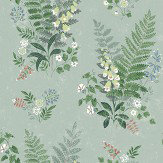 Foxglove Wallpaper - Green - by Boråstapeter. Click for more details and a description.