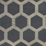 Zardozi Wallpaper - Charcoal - by Designers Guild. Click for more details and a description.