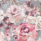 Marble Rose Wallpaper - Silver - by Jane Churchill. Click for more details and a description.