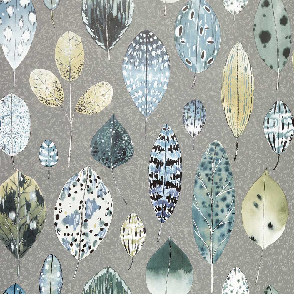 Tulsi Wallpaper - Zinc - by Designers Guild