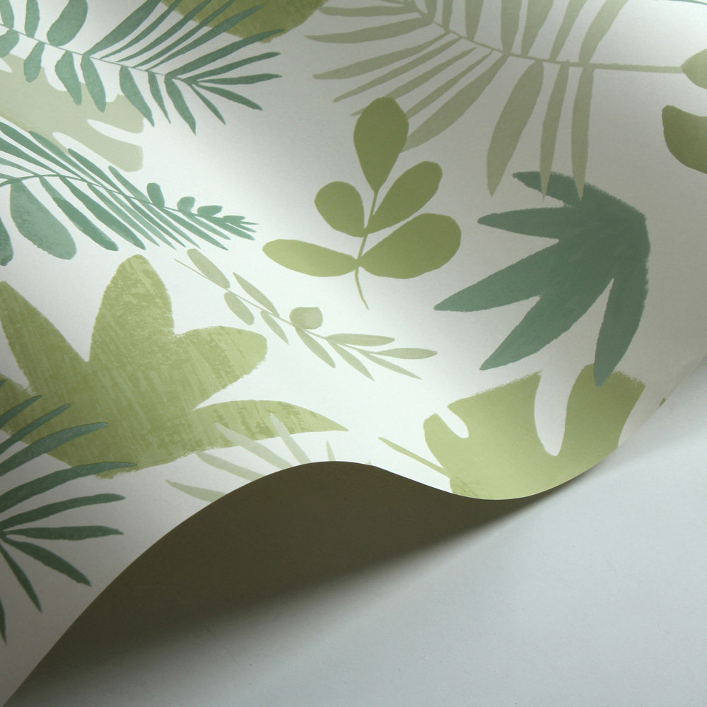 Jungle Jumble Wallpaper - Green - by Villa Nova