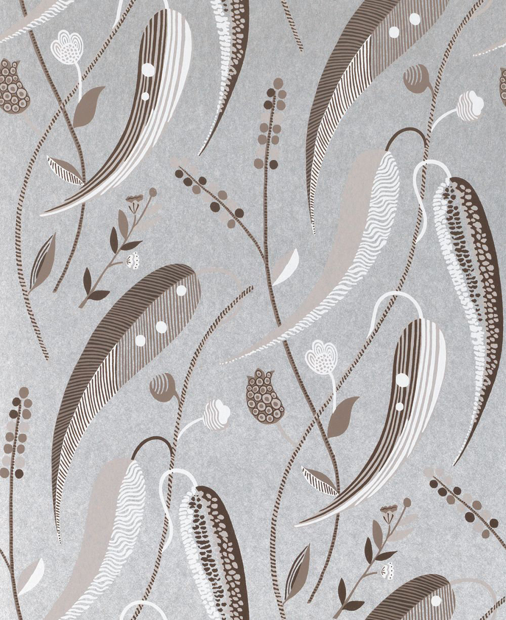 Colbert Wallpaper - Taupe/ Ivory - by Nina Campbell