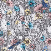 Cactus Garden Wallpaper - Grey/ Blush/ Taupe - by Matthew Williamson. Click for more details and a description.