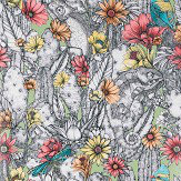 Cactus Garden Wallpaper - Celadon/ Pink - by Matthew Williamson. Click for more details and a description.