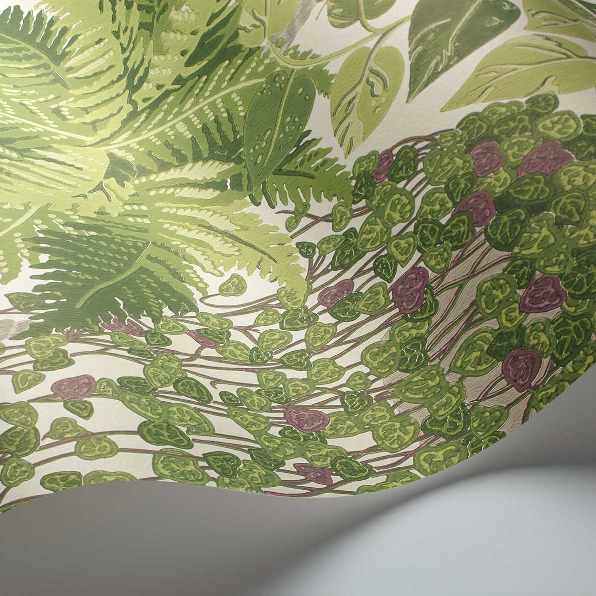 Fern Wallpaper - Leaf Green / Olive - by Cole & Son