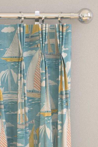 Sailor Curtains - Pacific - by Sanderson. Click for more details and a description.