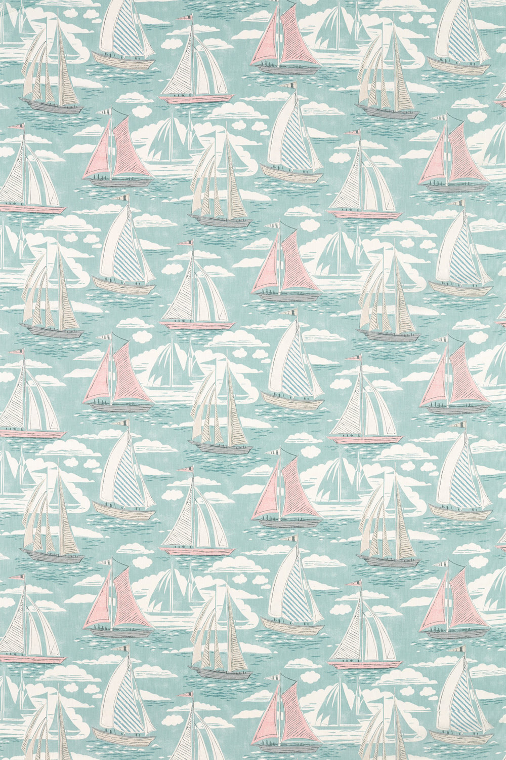 Sailor Fabric - Sky - by Sanderson