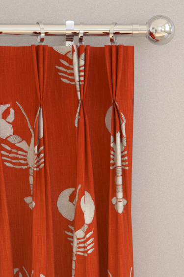 Cromer Curtains - Rust - by Sanderson. Click for more details and a description.