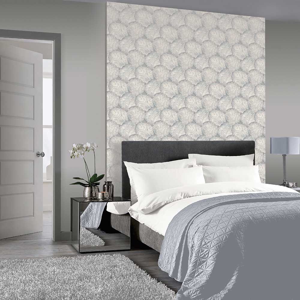 Beech Leaf Wallpaper - Dove Grey - by Arthouse